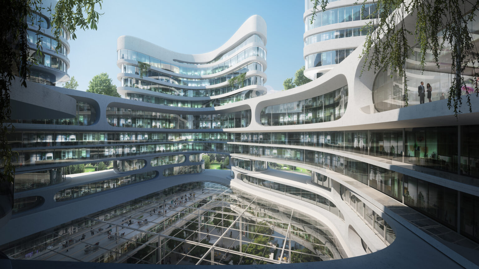 Smart City, Zaha Hadid Architects — V-Ray for Rhino