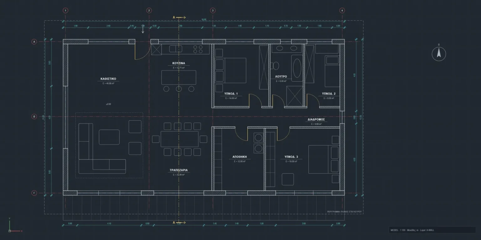 Floor plan in AutoCAD