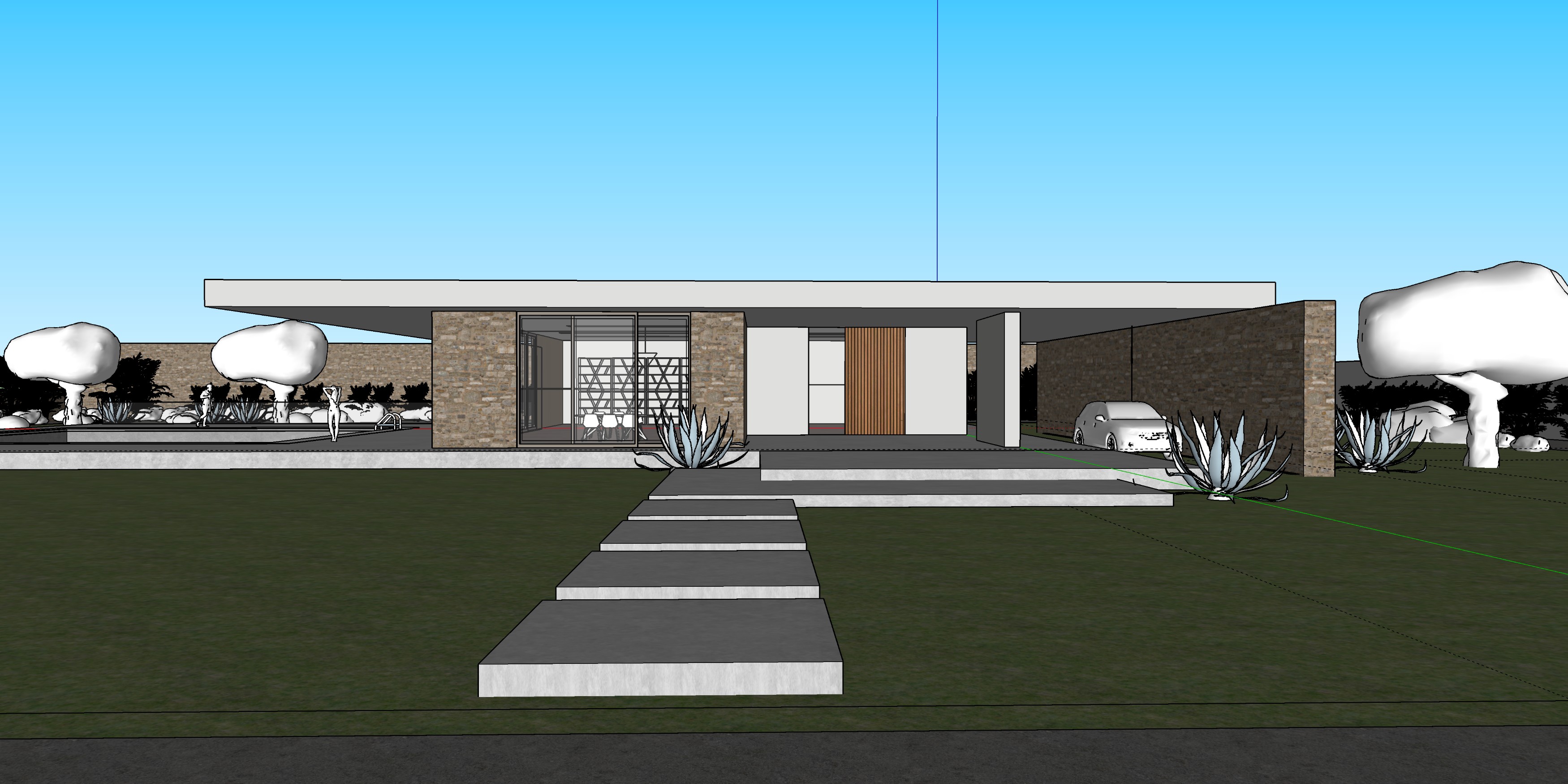 Το μοντέλο της κατοικίας στο SketchUp